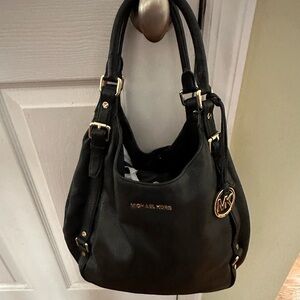 Michael Kors leather and gold bag